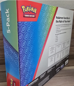 Pokemon PALDEAN FATES 5 Pack Tins Costco Exclusive - Brand New Sealed - Image 2