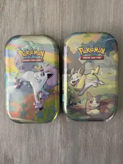 2x Pokemon Galar Pal Tins (Each Tin Includes 2 Sword & Shield Booster Packs) - Image 1