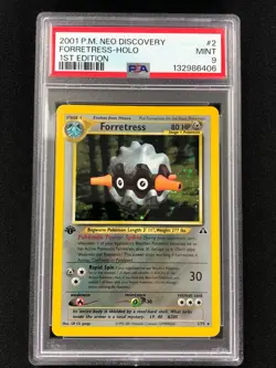 Pokemon 2001 Forretress 1st Holo 2/75 PSA 9 - Image 1