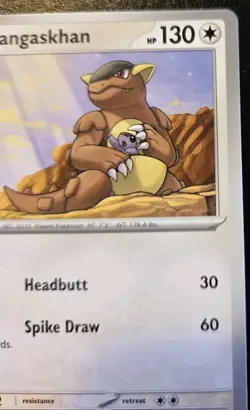 Kangaskhan 165/197 Uncommon Scarlet & Violet: Obsidian Flames Pokemon TCG - Image 3