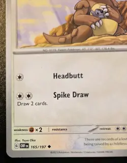 Kangaskhan 165/197 Uncommon Scarlet & Violet: Obsidian Flames Pokemon TCG - Image 4