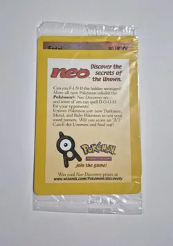 SEALED ENTEI Pokemon Wotc Black Star Promo #34 MOVIE New Mint - Image 1