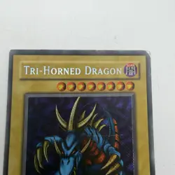 Yugioh Tri-Horned Dragon LOB-E000 Secret Rare 1st Edition - Image 2