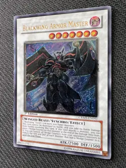 Yugioh Blackwing Armor Master 1st Edition Ultimate Rare CRMS-EN041 NM - Image 4