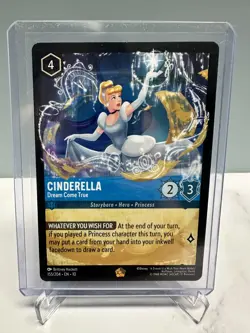 Disney Lorcana Cinderella Dream Come True Legendary EN-10 155/204 - Image 1