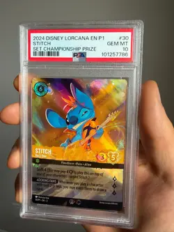 Stitch Rock Star Disney Lorcana Championship Prize Promo #30 PSA 10 - Image 1