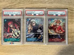 PSA 10 Luffy Law Kid Set Championship Promo ONE PIECE Card Japanese Complete - Image 1
