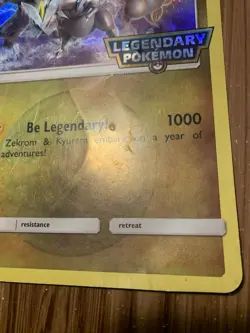 2018 Legendary Pokemon Reshiram, Zerkrom & Kyurem Promo Holo Card Jumbo HP - Image 3