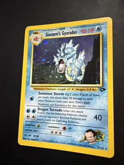 Pokemon TCG Giovanni's Gyarados Gym Challenge Holo Card 5/132 - Image 4