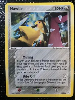 Mawile 9/100 EX Crystal Guardians Holo Rare 2006 Pokemon Card MP - Image 1