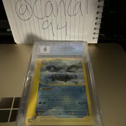 Pokemon Blastoise Expedition Base Set Regular 37/165 CGC 9 2002 Card - Image 3