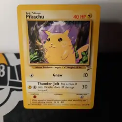 Pikachu - 87/130 - Pokemon Base Set 2 Card WOTC - Image 1