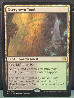 Overgrown Tomb R 0266 Rare Lorwyn Eclipsed Near Mint Card Game MTG Shock Land - Image 1