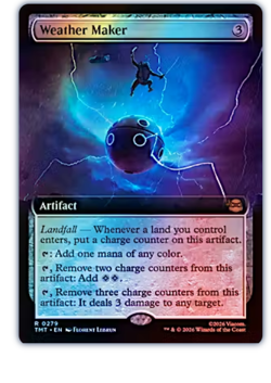 Weather Maker - Foil - Extended Art Teenage Mutant Ninja Turtles MTG - Image 1
