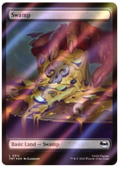 Swamp (0312) - Surge Foil Teenage Mutant Ninja Turtles MTG - Image 1