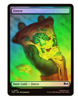 Forest (0257) - Foil Teenage Mutant Ninja Turtles MTG - Image 1