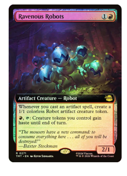 Ravenous Robots - Foil - Extended Art Teenage Mutant Ninja Turtles MTG - Image 1