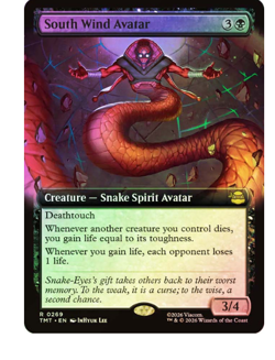 South Wind Avatar - Foil - Extended Art Teenage Mutant Ninja Turtles MTG - Image 1