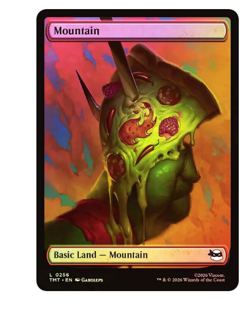 Mountain (0256) - Foil Teenage Mutant Ninja Turtles MTG - Image 1