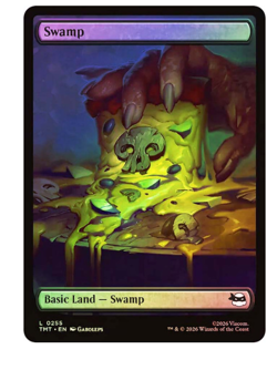 Swamp (0255) - Foil Teenage Mutant Ninja Turtles MTG - Image 1