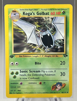 Koga’s Golbat 46/132 - Gym Challenge 1st Edition - Pokemon Card - Image 1