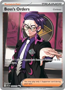 Boss’s Orders 256/217 Ultra Rare Full Art Pokemon TCG Ascended Heroes NM - Image 1