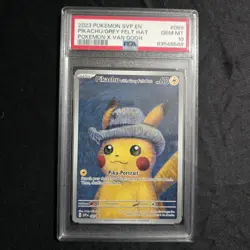 Pokemon Pikachu with Grey Felt Hat Promo SVP Black Star 085 Van Gogh 2023 (MINT) - Image 3
