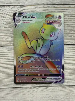 Pokemon Mew VMAX Secret Rare 268/264 Fusion Strike TCG - Image 1