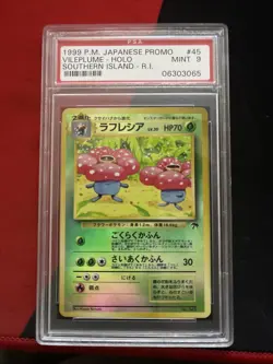 PSA 9 Pokemon Vileplume Holo 1999 Southern Island Japanese Promo #45 - Image 1