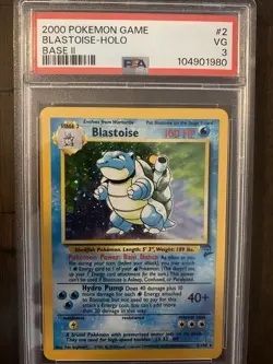 Psa3 Base Set 2 Holo Blastoise Pokemon - Image 2