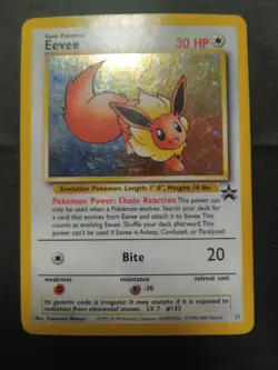 Pokemon TCG Eevee - Holofoil #11 WOTC 2000 Black Star Promo holo - Image 1