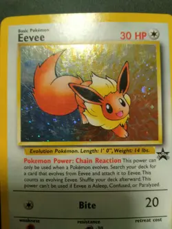 Pokemon TCG Eevee - Holofoil #11 WOTC 2000 Black Star Promo holo - Image 2