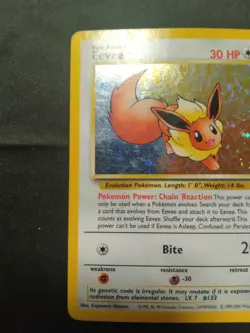 Pokemon TCG Eevee - Holofoil #11 WOTC 2000 Black Star Promo holo - Image 4