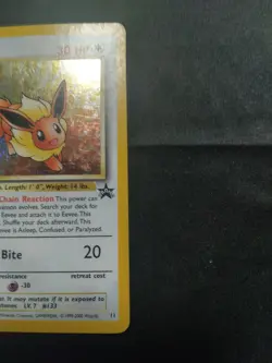 Pokemon TCG Eevee - Holofoil #11 WOTC 2000 Black Star Promo holo - Image 5