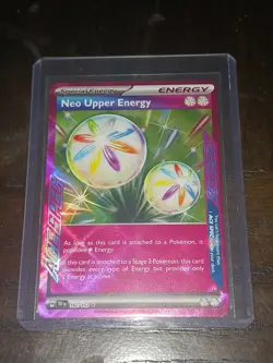 Pokemon TCG Neo Upper Energy 162/162 Temporal Forces Fresh Pack & Prime Catcher - Image 1