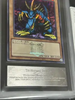 2023 Yu-Gi-Oh! Tri-Horned Dragon logo secret rare ARS10 - Image 4