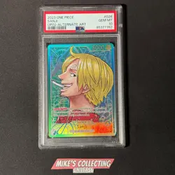 2023 One Piece Sanji OP02-026 Alternate Art Paramount War Foil PSA 10 - Image 1