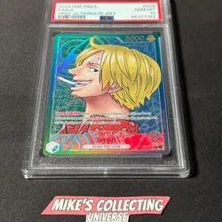 2023 One Piece Sanji OP02-026 Alternate Art Paramount War Foil PSA 10 - Image 2
