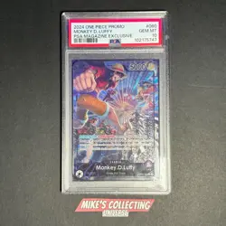2024 One Piece Promos PSA Magazine Exclusive #060 Monkey D. Luffy – PSA 10 - Image 1