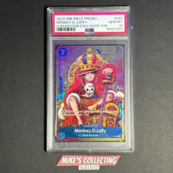 2024 ONE PIECE PROMOS CONVENTION EXCLUSIVE-FOIL #043 MONKEY D. LUFFY PSA 10 - Image 1