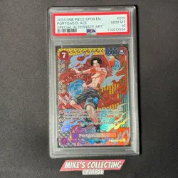 One Piece OP-08 Two Legends Portgas.D.Ace Alternate Art SP PSA 10 - Image 1