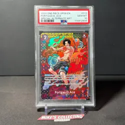 One Piece OP-08 Two Legends Portgas.D.Ace Alternate Art SP PSA 10 - Image 2