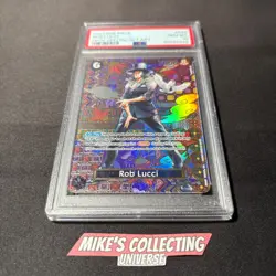 2023 One Piece Rob Lucci OP05-092 Special Alternate Art Foil English PSA 10 - Image 3