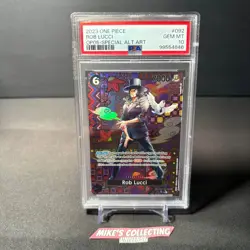 2023 One Piece Rob Lucci OP05-092 Special Alternate Art Foil English PSA 10 - Image 4