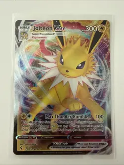 Pokemon Jolteon VMAX Holo Full Art Ultra Rare TCG Card Evolving Skies 051/203 - Image 1