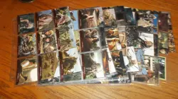 Lot of 161 LORD OF THE RINGS Middle Earth 1995 TOLKEN Trading Cards Topps TCG - Image 1