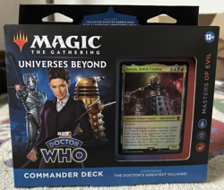 MTG Universes Beyond Doctor Who Masters of Evil Commander Deck Sealed New Dr Who - Image 1