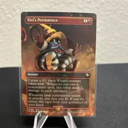 MTG Commander: Final Fantasy Vivi's Persistence Foil (Borderless) #458 - Foil - Image 1