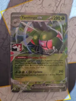 Pokemon Play! Prize Pack Stamp – Yanmega Ex 003/182 – Series 8 – NM - Image 1
