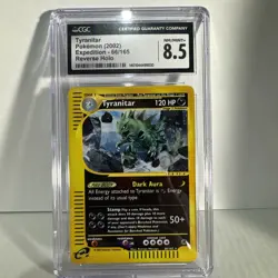 Pokemon TCG Tyranitar Expedition Base Set 66/165 CGC 8.5 Nm/Mint+ Pop 13!! - Image 1